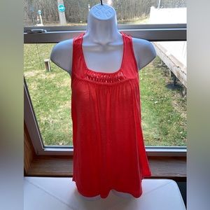 Maurices Medium fun lightweight tank. Coral color.